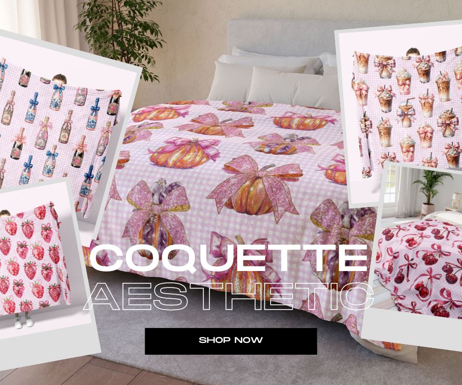 Coquette Aesthetic Blankets