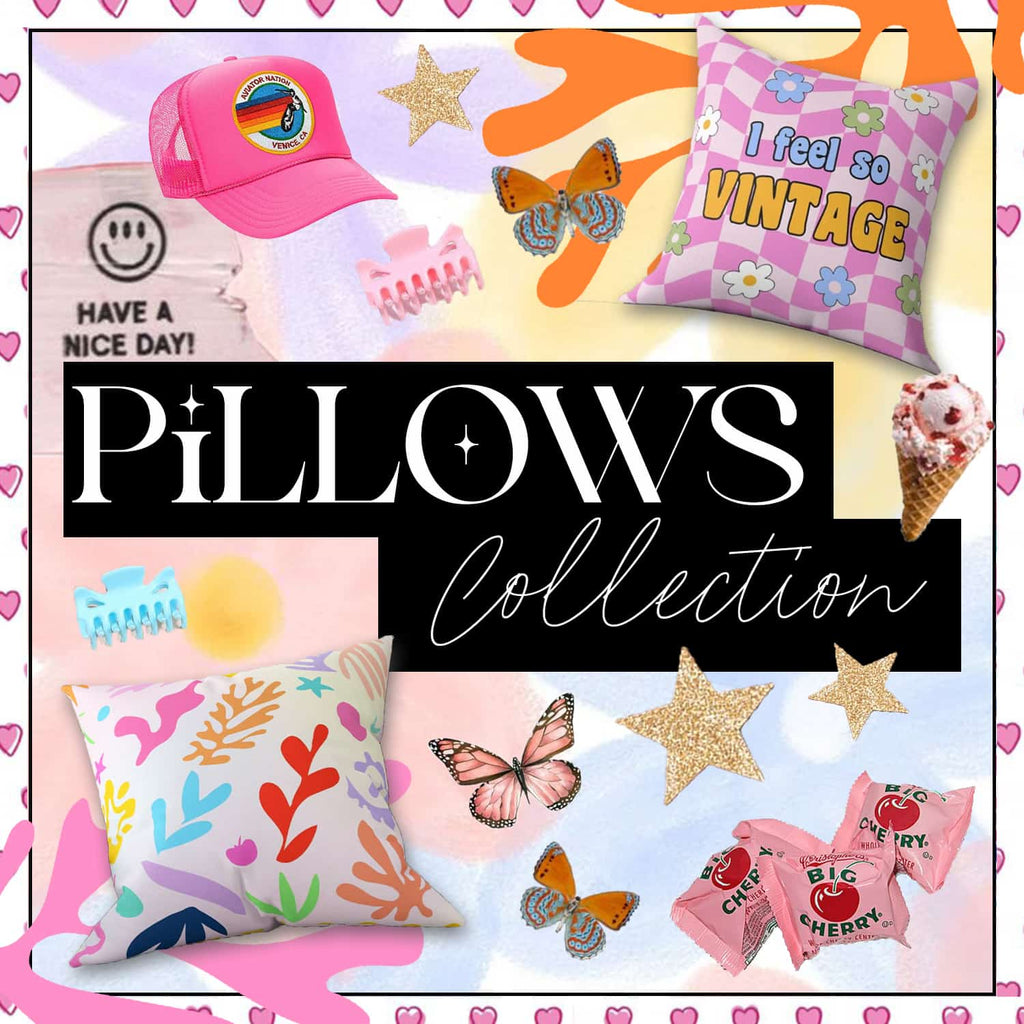 cute decorative pillows and throw pillows for couch, for living rooms and bedrooms for women from literally pretty