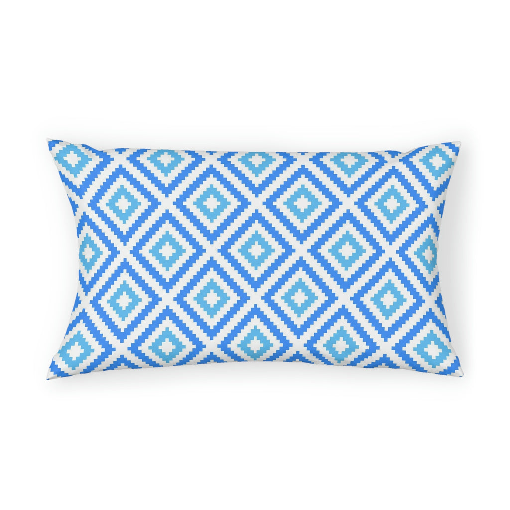 Blue Geometric Pillow Sham