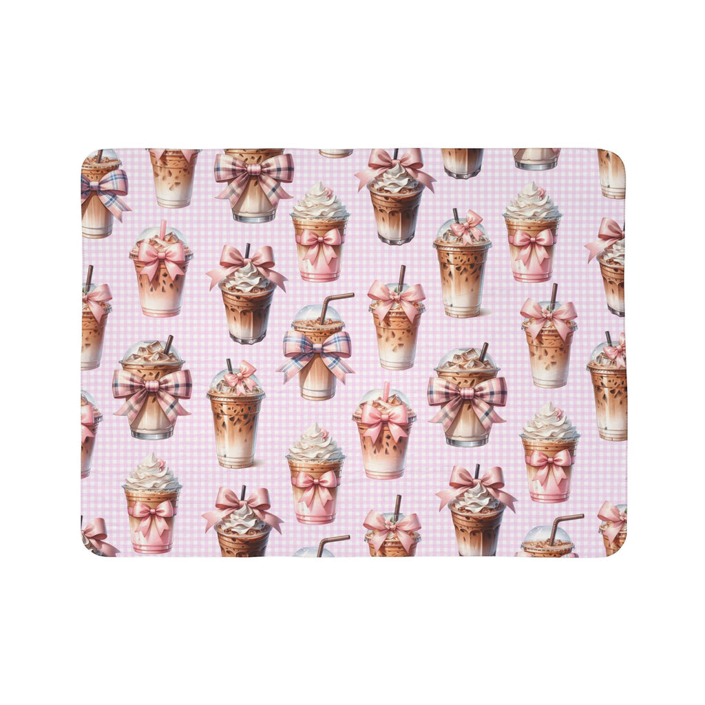 Iced Coffee Halloween Blanket – 🎀 Coquette Aesthetic Bedroom Decor