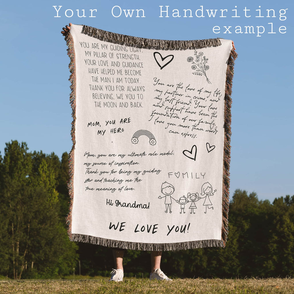 Letter Blanket, Anniversary Gift for Husband, Gift for Wife