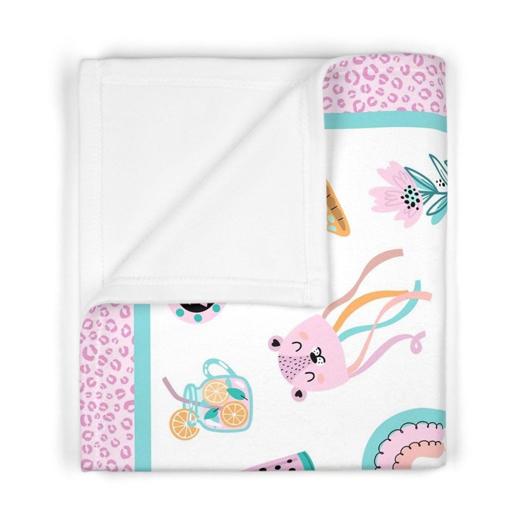 Custom Blanket Sweet Summer Dreams, Soft Personalized Blanket for Kids