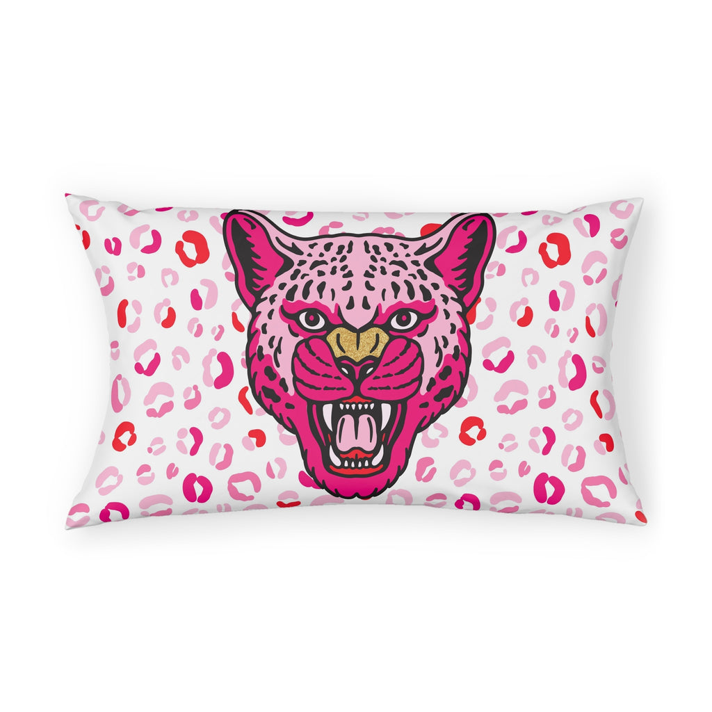 Pink Cheetah Pillow Sham, Pink Animal Print Preppy Decor Pillow