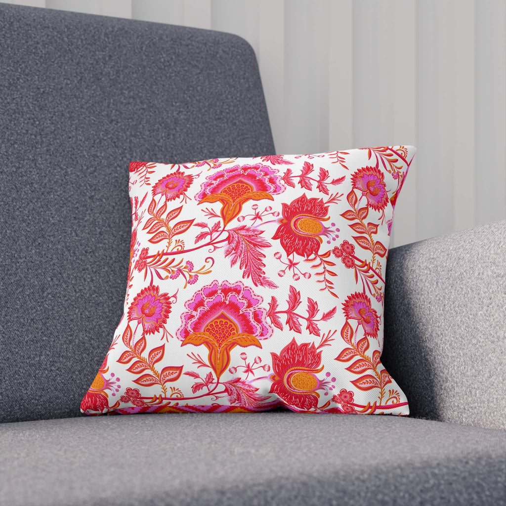 Pink Preppy Floral Throw Pillows, Pink Preppy Room Decor Couch Pillows