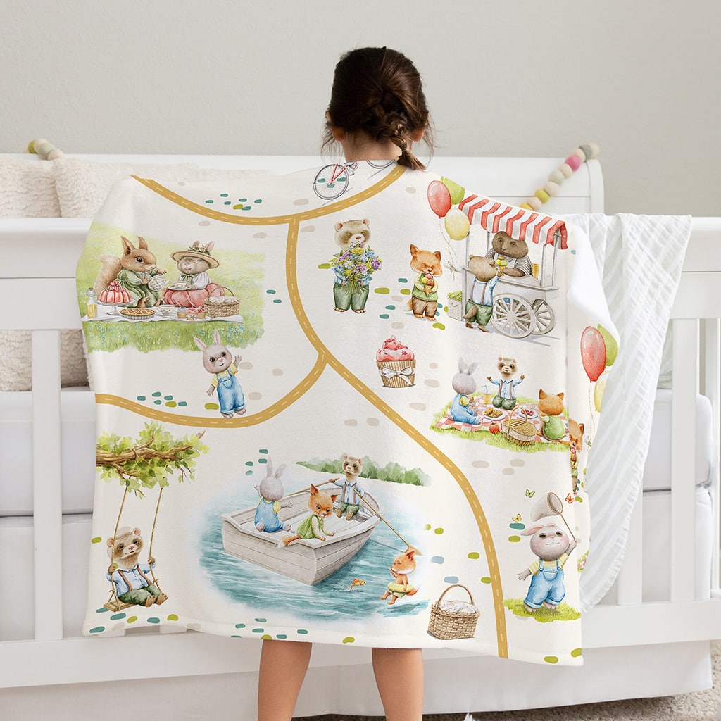 Whimsical Blanket for Kids, Childrens Throws, Blankets & Bedspreads