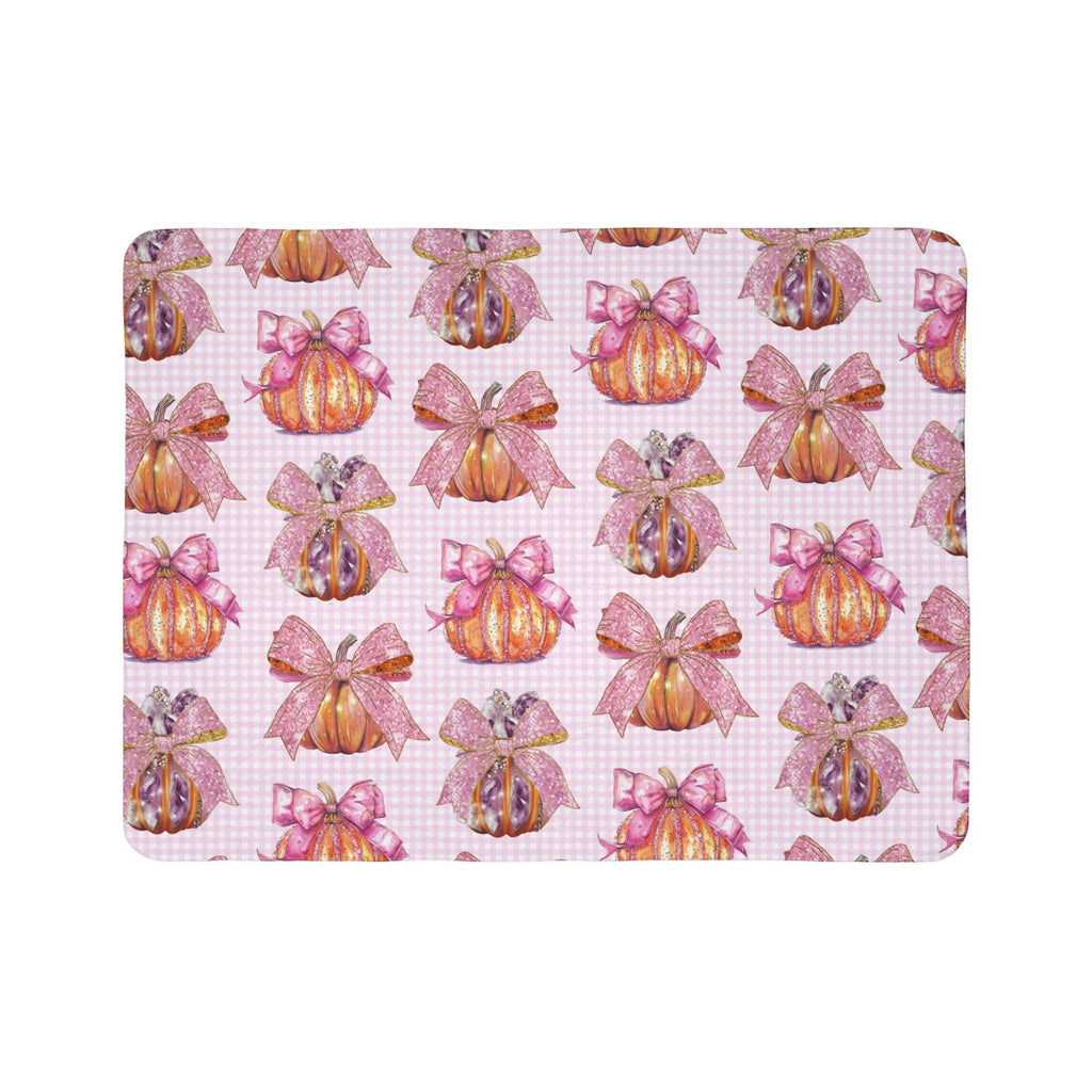 Coquette Pumpkins Halloween Blanket 