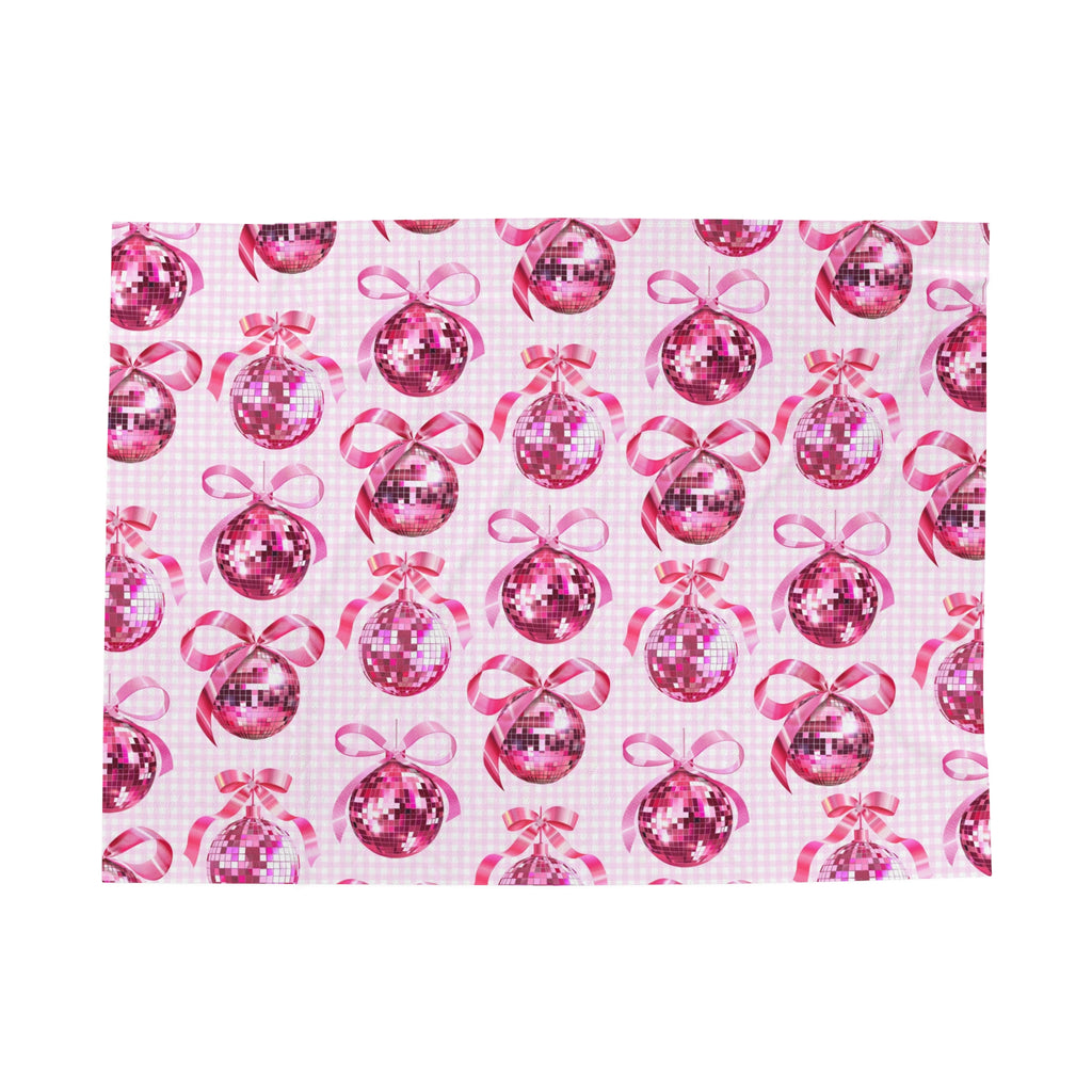 Pink Mirror Ball Blanket – Preppy Room & Dorm Decor for Girls