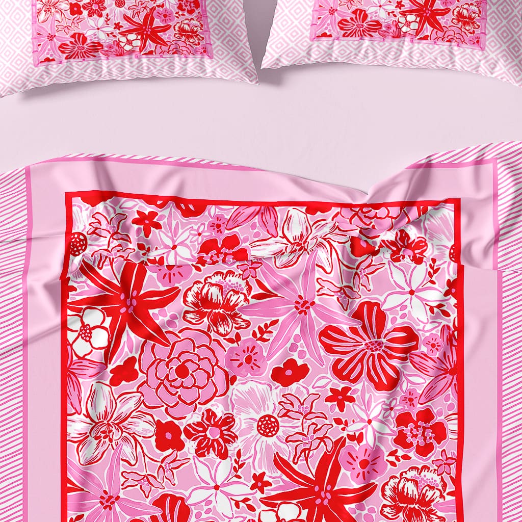 Preppy Duvet Cover Twin Floral, Pink Preppy Bedding, Cute Bedding Girl –  Literally Pretty