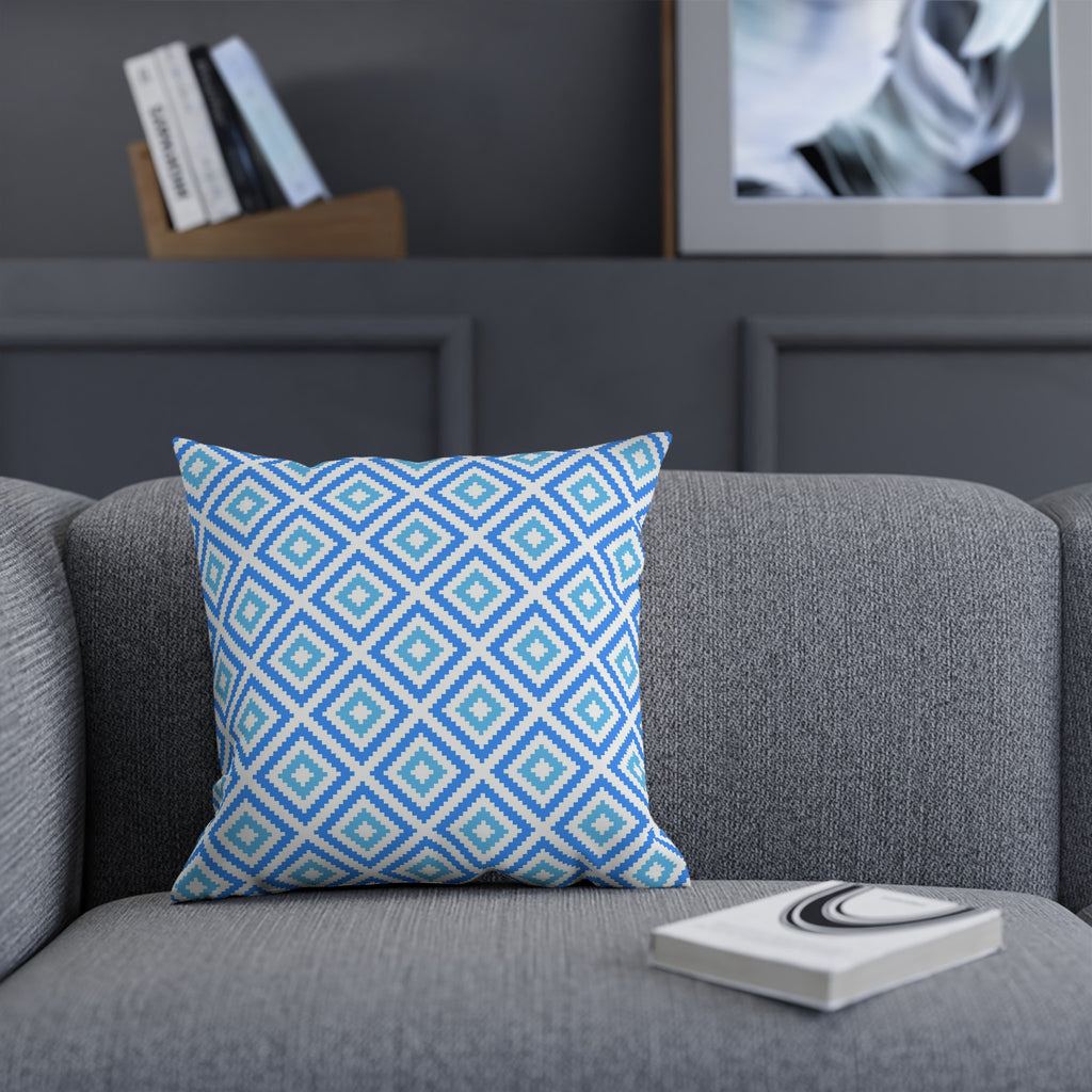 Throw Pillows - Blue Preppy Decorative Pillow - Blue Couch Pillows