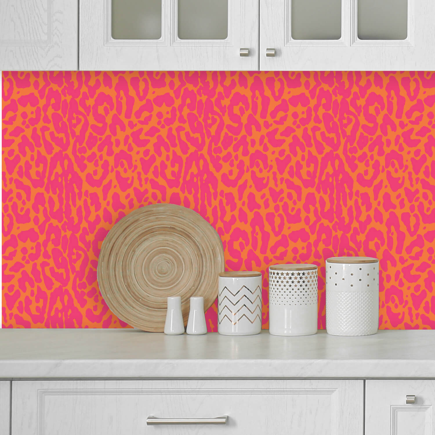 Cheetah Wallpaper Hot Pink Orange, Colorful Animal Wallpaper for Wall –  Literally Pretty