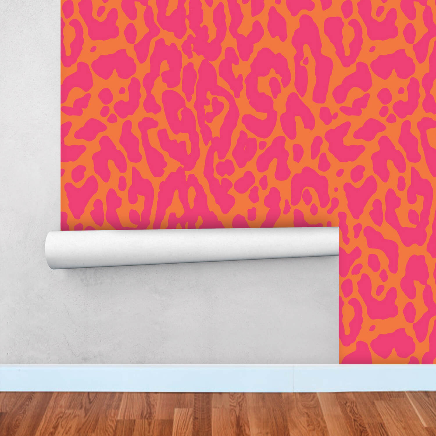 Cheetah Wallpaper Hot Pink Orange, Colorful Animal Wallpaper for