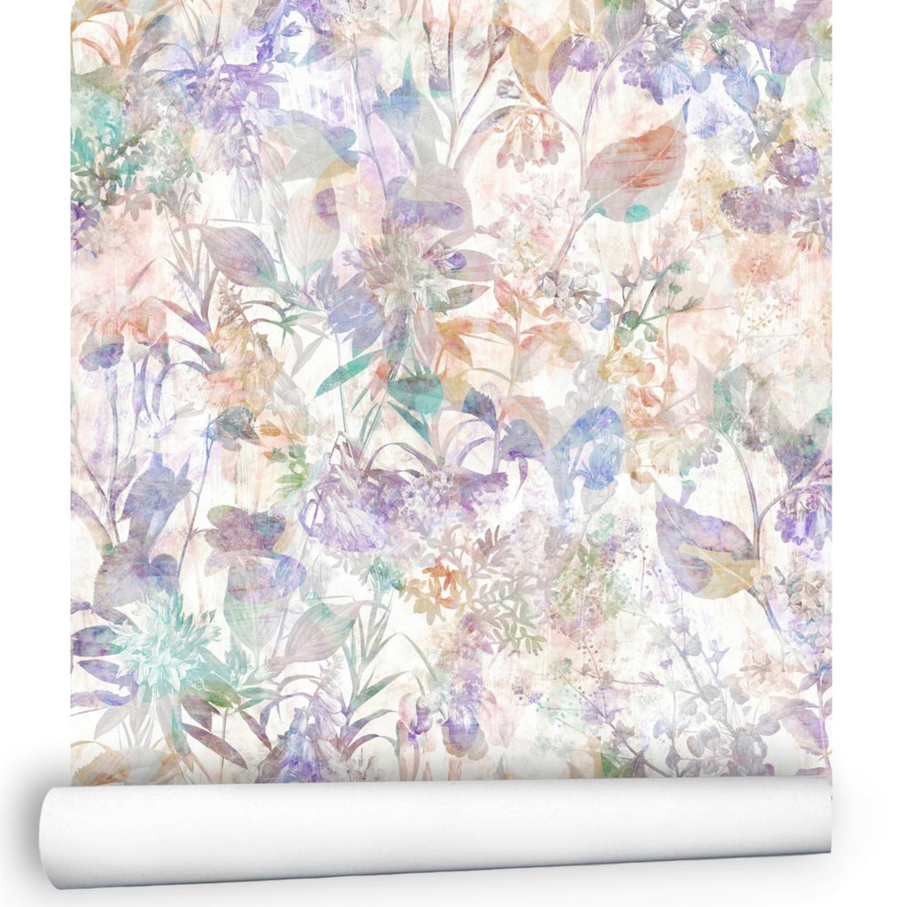 Floral Peel and Stick Wallpaper Spring Blossom, Floral Wall Mural