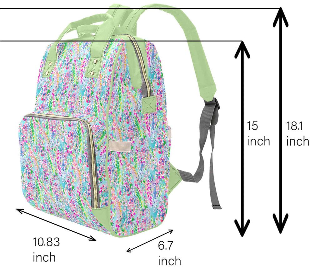 Cute multifunctional preppy backpack with multiple practical pockets