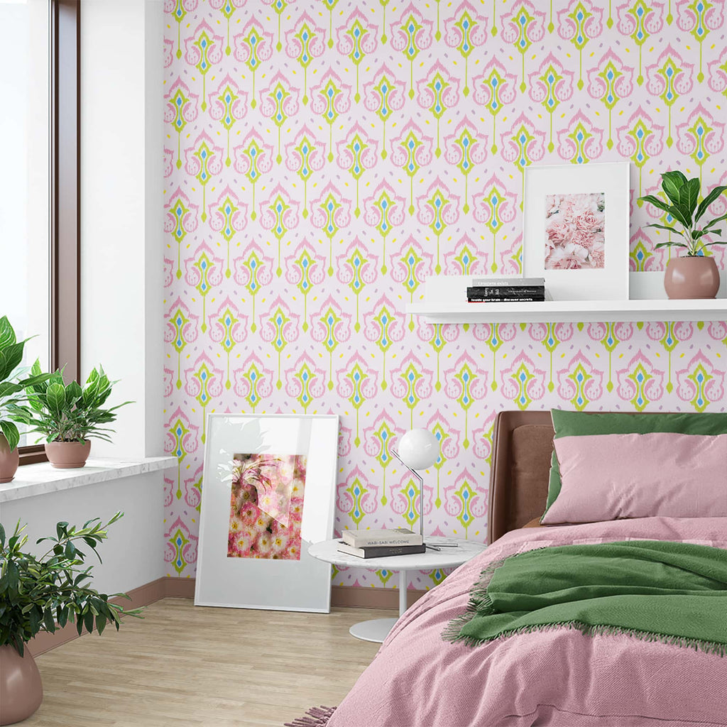 Peel and Stick Wallpaper Floral Chic, Feminine Wallpaper Pink Floral