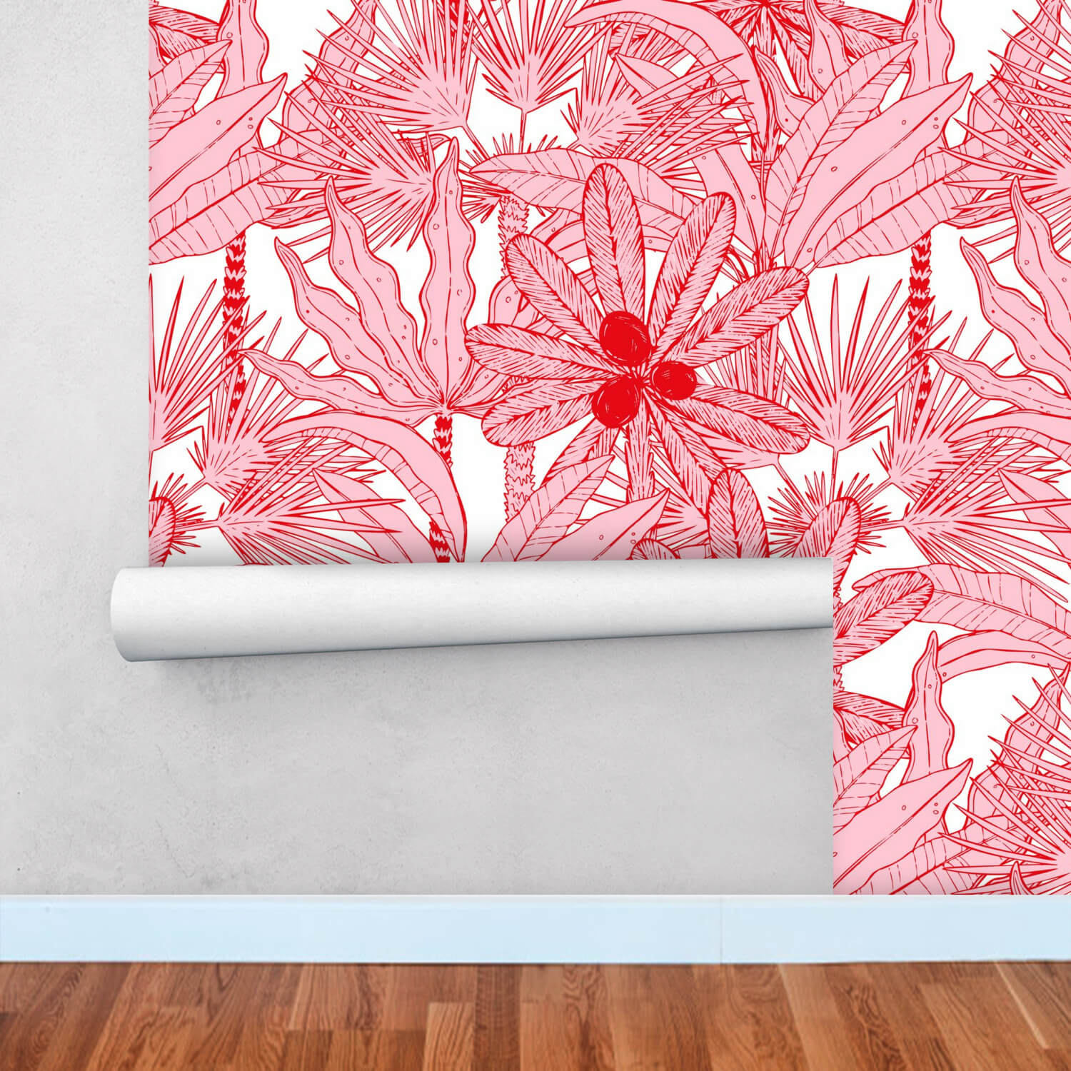 Peel and Stick Wallpaper - Pink Tahiti