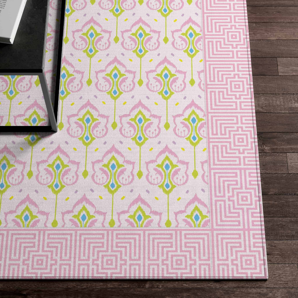 Pink Rugs Floral Chic, Floral Area Rugs, Vintage Chic Room Decoration