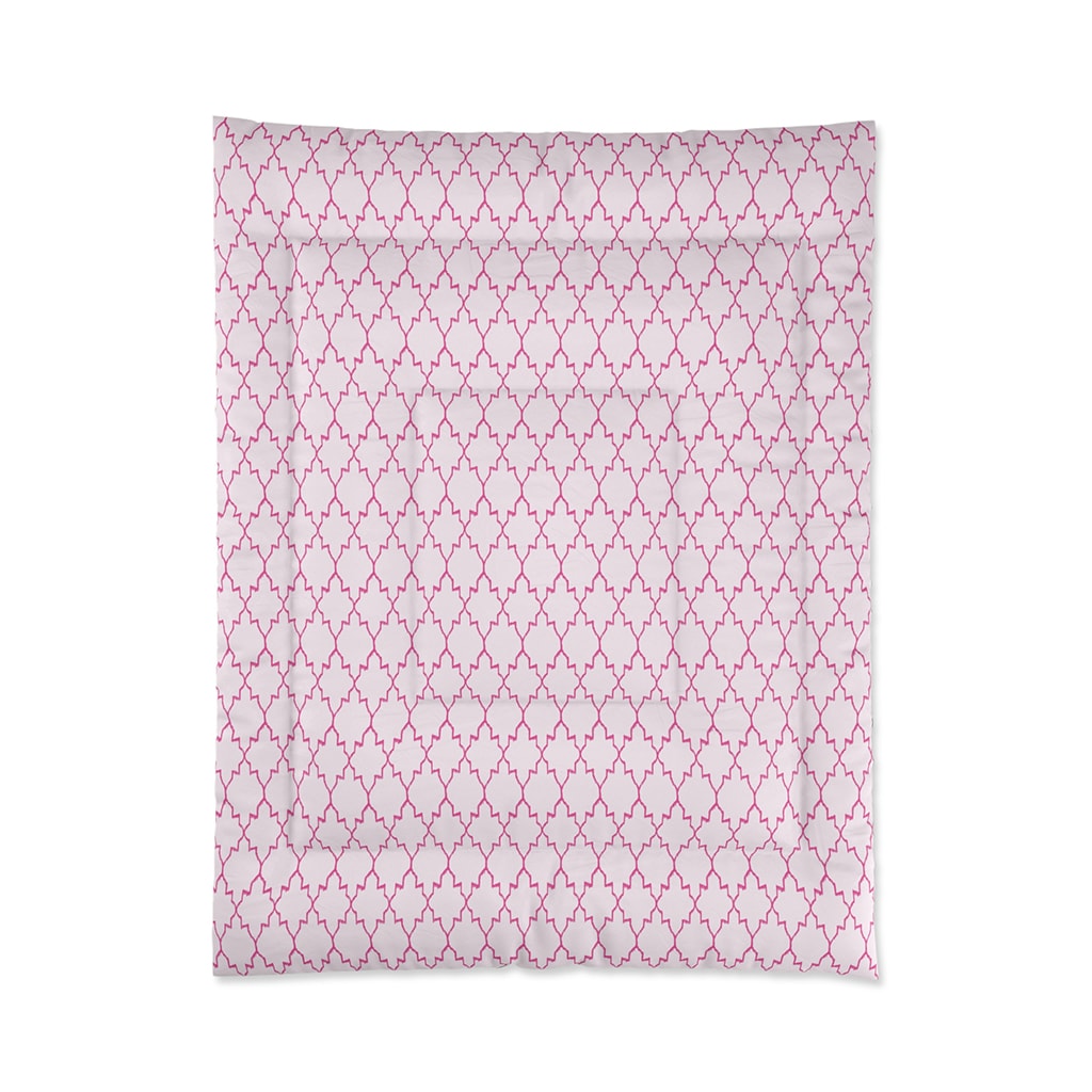 Pink Preppy Comforter Princess, Preppy Quilt, Pink Room Decoration