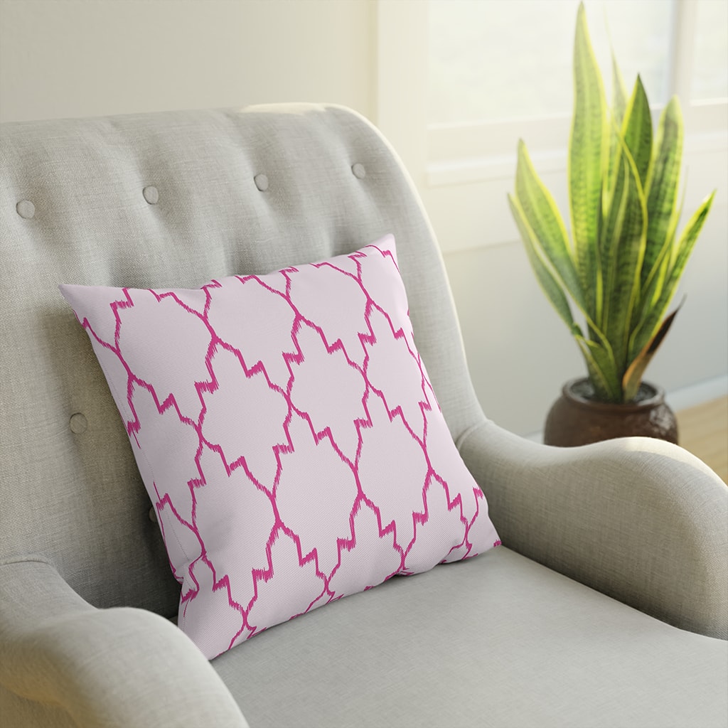 Pink Preppy Throw Pillow Princess, Preppy Room Decor Couch Pillows