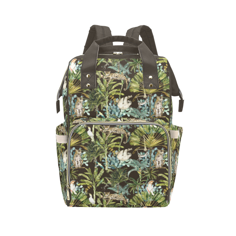 Tropical Jungle Diaper Bag Backpack - Multifunctional Backpack