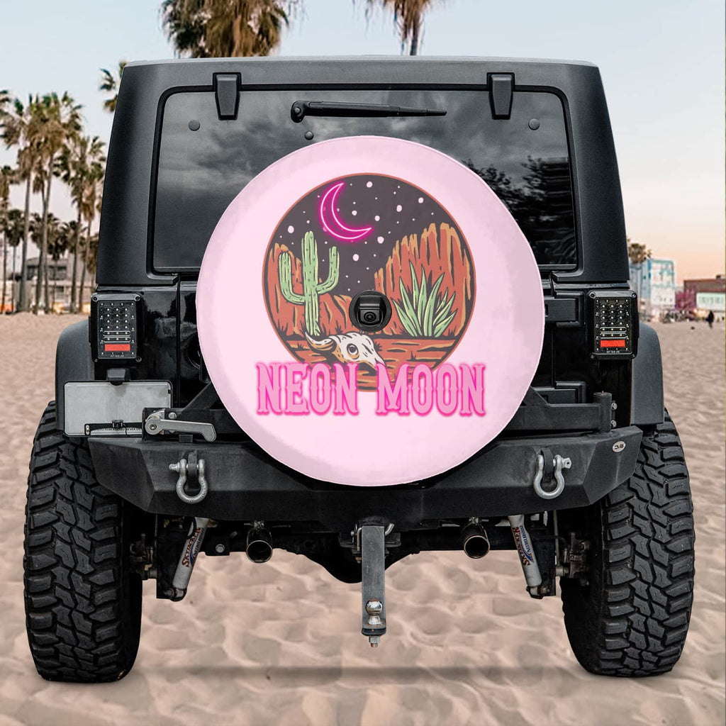 spare tire cover backup camera compatible for women, pink
