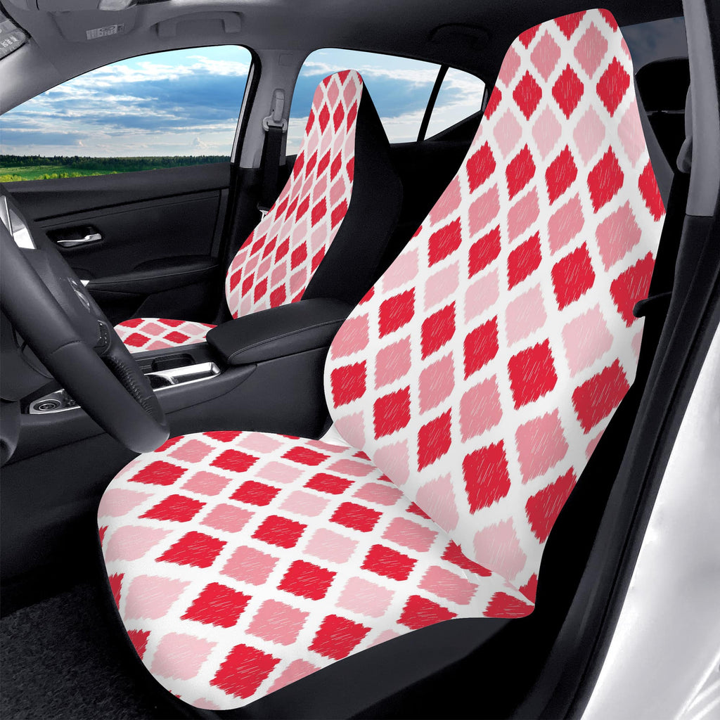 Car Seat Covers Monkey Business, Geometric Ikat Boho Car Decoration