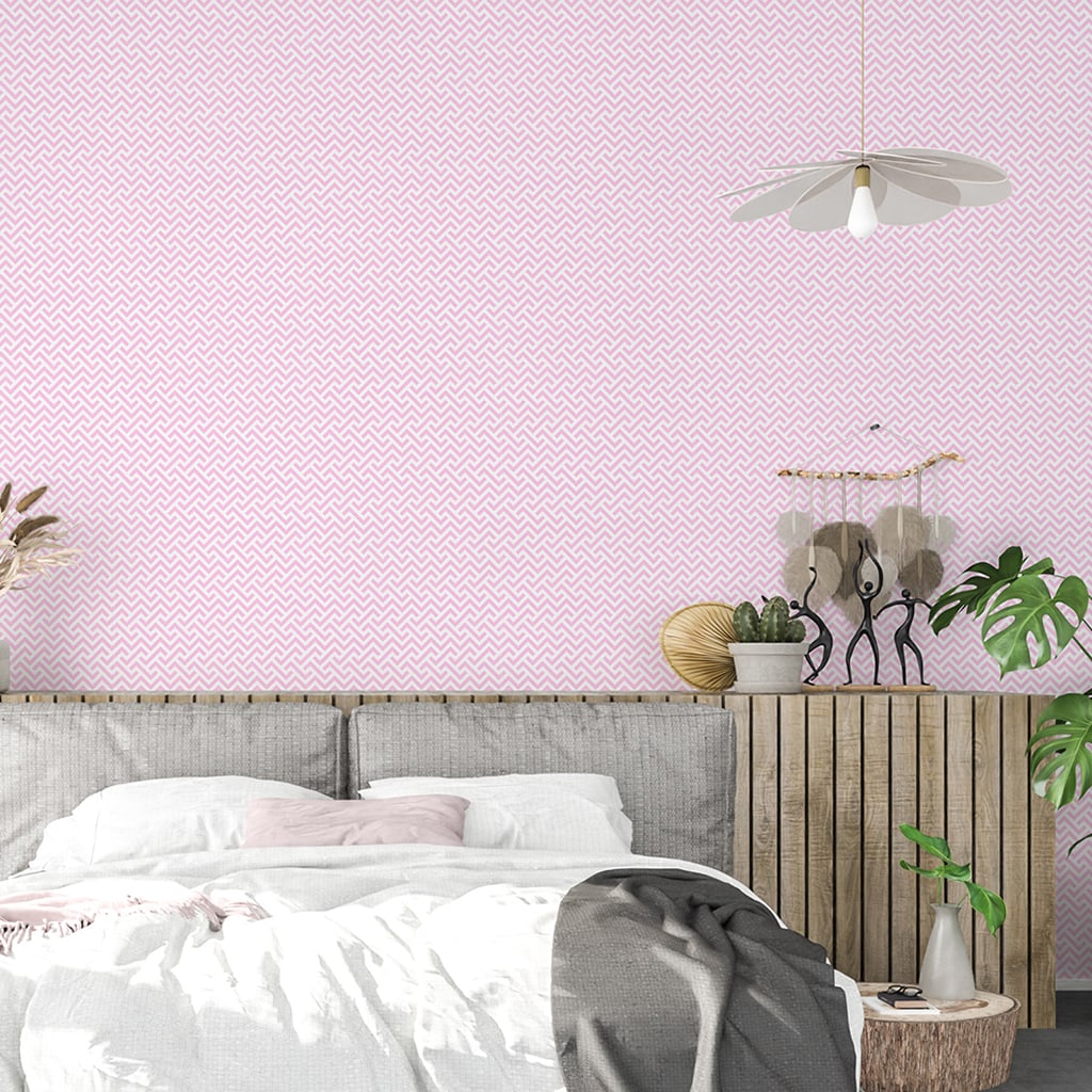 Peel and Stick Wallpapers Pink Preppy Zig n' Zag, Preppy Room Decor